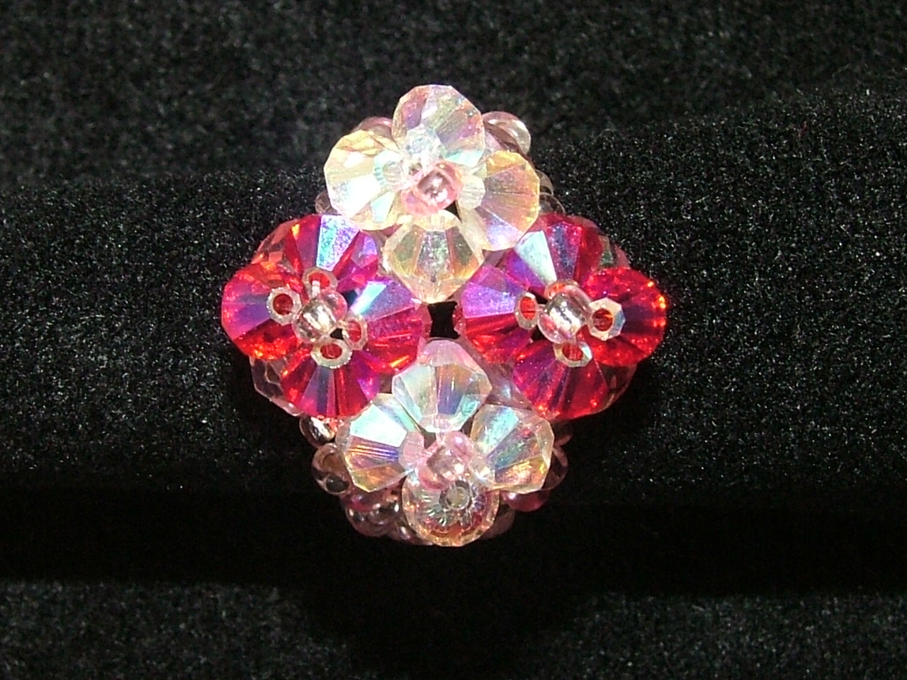 Rosace, Cristal de Swarovski et verre de Bohme
